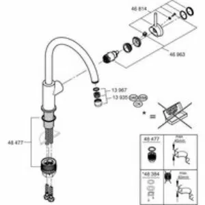 Смеситель для кухни GROHE BauLoop, хром (31368001) Смеситель для кухни GROHE BauLoop, хром (31368001)