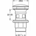 Донный клапан GROHE, хром (40869000) Донный клапан GROHE, хром (40869000)