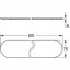 Стеклянная полочка GROHE Selection 600 мм, без держателя (41057000) Стеклянная полочка GROHE Selection 600 мм, без держателя (41057000)