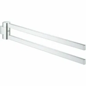 Держатель для полотенца GROHE Selection 400 мм, двойной, поворотный, хром (41063000) Держатель для полотенца GROHE Selection 400 мм, двойной, поворотный, хром (41063000)