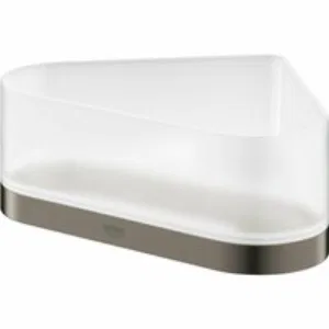 Полочка для душа GROHE Selection, угловая с держателем, темный графит матовый (41038AL0) Полочка для душа GROHE Selection, угловая с держателем, темный графит матовый (41038AL0)
