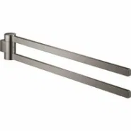 Держатель для полотенца GROHE Selection 400 мм, двойной, поворотный, темный графит глянец (41063A00)