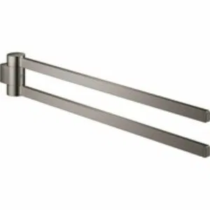 Держатель для полотенца GROHE Selection 400 мм, двойной, поворотный, темный графит глянец (41063A00) Держатель для полотенца GROHE Selection 400 мм, двойной, поворотный, темный графит глянец (41063A00)
