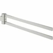 Держатель для полотенца GROHE Selection 400 мм, двойной, поворотный, суперсталь (41063DC0)