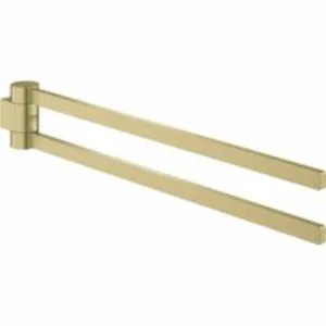 Держатель для полотенца GROHE Selection 400 мм, двойной, поворотный, холодный рассвет матовый (41063GN0) Держатель для полотенца GROHE Selection 400 мм, двойной, поворотный, холодный рассвет матовый (41063GN0)