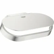 Держатель для туалетной бумаги GROHE Selection, с крышкой, суперсталь (41069DC0)