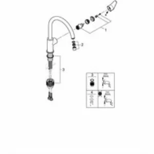 Смеситель для кухни GROHE BauCurve, хром (31231001) Смеситель для кухни GROHE BauCurve, хром (31231001)