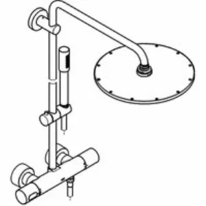 Душевая система GROHE Rainshower System 310 с термостатом для душа, хром (27966000) Душевая система GROHE Rainshower System 310 с термостатом для душа, хром (27966000)