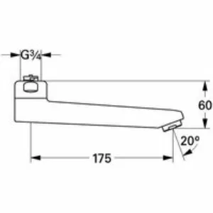 Литой излив GROHE, хром (13462000) Литой излив GROHE, хром (13462000)