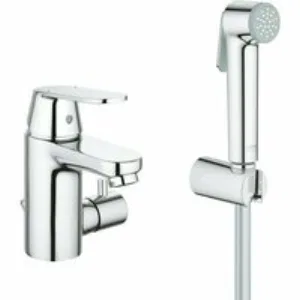 Смеситель для раковины GROHE Eurosmart Cosmopolitan с гигиеническим душем, S-size, хром (23950000) Смеситель для раковины GROHE Eurosmart Cosmopolitan с гигиеническим душем, S-size, хром (23950000)