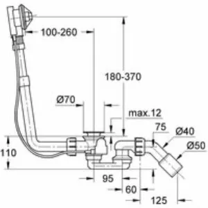 Сливной и переливной гарнитур GROHE Talento, встраиваемая часть, (28939000) Сливной и переливной гарнитур GROHE Talento, встраиваемая часть, (28939000)