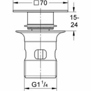 Сливной нажимной гарнитур GROHE, хром (40565000) Сливной нажимной гарнитур GROHE, хром (40565000)