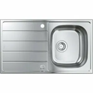 Мойка GROHE K200 45-S 86/50 1.0 с корзинчатым вентилем, нержавеющая сталь (31552SD1) Мойка GROHE K200 45-S 86/50 1.0 с корзинчатым вентилем, нержавеющая сталь (31552SD1)