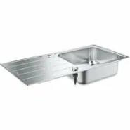 Мойка из нержавеющей стали с корзинчатым вентилем GROHE K500, 100/50 (31563SD1)
