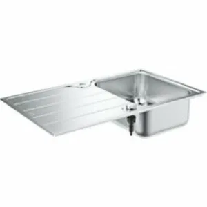Мойка GROHE K500 45-S 86/50 1.0 оборачиваемая с корзинчатым вентилем, нержавеющая сталь (31571SD1) Мойка GROHE K500 45-S 86/50 1.0 оборачиваемая с корзинчатым вентилем, нержавеющая сталь (31571SD1)