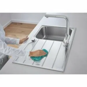 Мойка GROHE K500 45-S 86/50 1.0 оборачиваемая с корзинчатым вентилем, нержавеющая сталь (31571SD1) Мойка GROHE K500 45-S 86/50 1.0 оборачиваемая с корзинчатым вентилем, нержавеющая сталь (31571SD1)