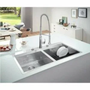 Мойка GROHE K800 с двумя чашами, нержавеющая сталь (31585SD1) Мойка GROHE K800 с двумя чашами, нержавеющая сталь (31585SD1)