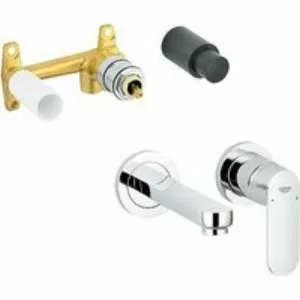 Встраиваемая часть однорычажного смесителя для раковины GROHE на 2 отверстия (32635000) Встраиваемая часть однорычажного смесителя для раковины GROHE на 2 отверстия (32635000)