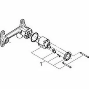 Встраиваемая часть однорычажного смесителя для раковины GROHE на 2 отверстия (33769000) Встраиваемая часть однорычажного смесителя для раковины GROHE на 2 отверстия (33769000)