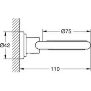 Держатель для стакана GROHE Atrio, хром (40304000) Держатель для стакана GROHE Atrio, хром (40304000)