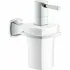 Дозатор жидкого мыла GROHE Grandera керамический, с держателем, хром (40627000) Дозатор жидкого мыла GROHE Grandera керамический, с держателем, хром (40627000)