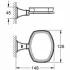 Мыльница керамическая GROHE Grandera с держателем, хром/золото (40628IG0) Мыльница керамическая GROHE Grandera с держателем, хром/золото (40628IG0)