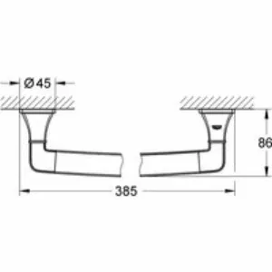 Ручка для ванной GROHE Grandera, хром (40633000) Ручка для ванной GROHE Grandera, хром (40633000)