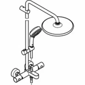 Душевая система GROHE Tempesta Cosmopolitan System 250 с термостатом для ванны, хром (26672000) Душевая система GROHE Tempesta Cosmopolitan System 250 с термостатом для ванны, хром (26672000)