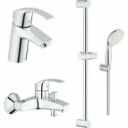 Готовый комплект для ванной комнаты GROHE Eurosmart, хром (NB0058)