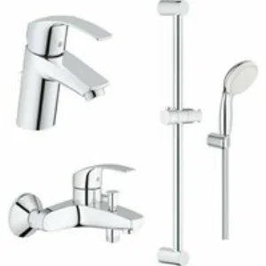 Готовый комплект для ванной комнаты GROHE Eurosmart, хром (NB0058) Готовый комплект для ванной комнаты GROHE Eurosmart, хром (NB0058)