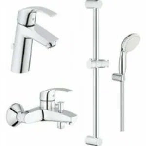 Готовый комплект для ванной комнаты GROHE Eurosmart, хром (NB0059) Готовый комплект для ванной комнаты GROHE Eurosmart, хром (NB0059)