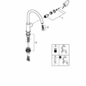 Смеситель для кухни GROHE BauEdge, хром (31233001) Смеситель для кухни GROHE BauEdge, хром (31233001)