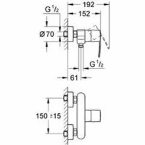 Смеситель для душа GROHE Wave Cosmopolitan, хром (23208000) Смеситель для душа GROHE Wave Cosmopolitan, хром (23208000)