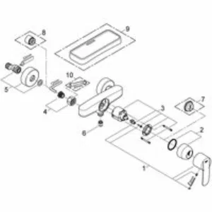 Смеситель для душа GROHE Wave Cosmopolitan, хром (23208000) Смеситель для душа GROHE Wave Cosmopolitan, хром (23208000)