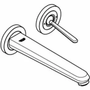 Внешняя часть смесителя для раковины GROHE Eurodisc Joy на 2 отверстия, L-Size, хром (19969000) Внешняя часть смесителя для раковины GROHE Eurodisc Joy на 2 отверстия, L-Size, хром (19969000)