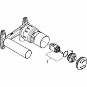 Встраиваемая часть однорычажного смесителя для раковины GROHE Eurodisc Joy на 2 отверстия (23429000) Встраиваемая часть однорычажного смесителя для раковины GROHE Eurodisc Joy на 2 отверстия (23429000)