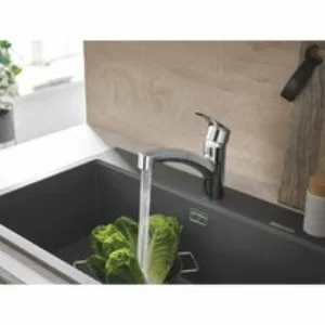 Смеситель для кухонной мойки GROHE Eurosmart с вытяжным душем, хром (30305001) Смеситель для кухонной мойки GROHE Eurosmart с вытяжным душем, хром (30305001)