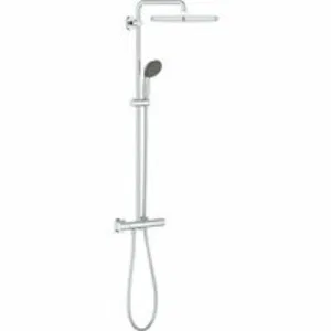 Душевая система GROHE Vitalio Start System 250 Cube с термостатом для душа, хром (26697000) Душевая система GROHE Vitalio Start System 250 Cube с термостатом для душа, хром (26697000)