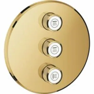 Внешняя часть переключателя потоков GROHE Grohtherm SmartControl, холодный рассвет глянец (29122GL0) Внешняя часть переключателя потоков GROHE Grohtherm SmartControl, холодный рассвет глянец (29122GL0)
