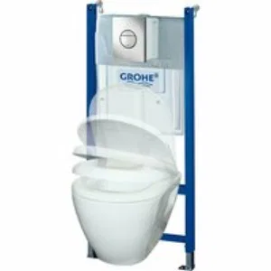 Комплект инсталляции GROHE Solido Compact, набор 4 в 1 с подвесным унитазом Lecico Serel и сиденьем (38950000) Комплект инсталляции GROHE Solido Compact, набор 4 в 1 с подвесным унитазом Lecico Serel и сиденьем (38950000)