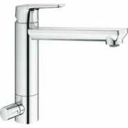Смеситель для кухни GROHE BauEdge с запорным вентилем, хром (31696000)