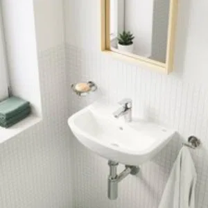 Кран для раковины GROHE BauEdge, без функции смешивания, хром (20421001) Кран для раковины GROHE BauEdge, без функции смешивания, хром (20421001)