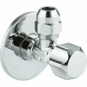 Вентиль угловой 1/2″ - 3/8″, GROHE, хром, (2201800M) Вентиль угловой 1/2″ - 3/8″, GROHE, хром, (2201800M)