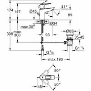 Смеситель для раковины GROHE BauLoop, S-size, хром (23335001) Смеситель для раковины GROHE BauLoop, S-size, хром (23335001)