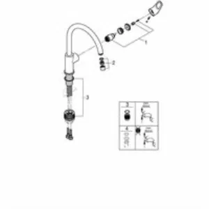 Смеситель для кухни GROHE BauFlow, хром (31230001) Смеситель для кухни GROHE BauFlow, хром (31230001)