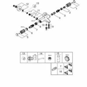 Термостат для ванны GROHE Precision Feel QuickFix, хром (34788000) Термостат для ванны GROHE Precision Feel QuickFix, хром (34788000)