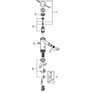 Смеситель для биде GROHE Essence, хром (32934001) Смеситель для биде GROHE Essence, хром (32934001)