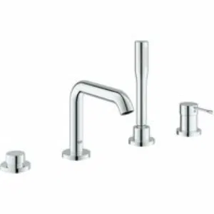 Смеситель для ванны GROHE Essence на 4 отверстия, на край ванны, хром (19578001) Смеситель для ванны GROHE Essence на 4 отверстия, на край ванны, хром (19578001)