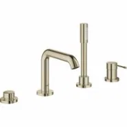 Смеситель для ванны GROHE Essence на 4 отверстия, на край ванны, никель глянец (19578BE1)