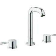 Смеситель для раковины GROHE Essence на 3 отверстия с донным клапаном, M-size, хром (20296001)